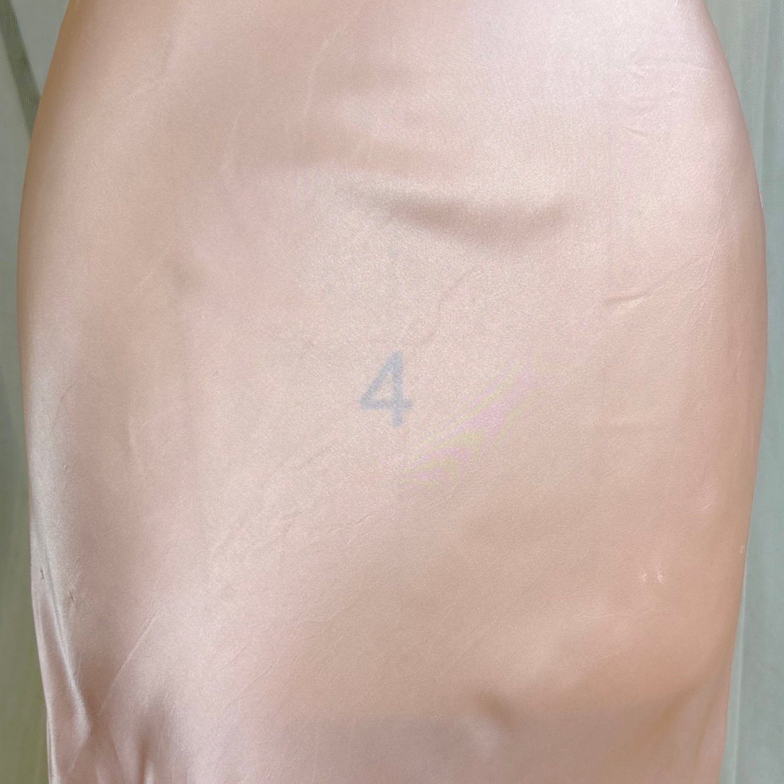 Vintage 1940's Creamy Pink Rayon Satin & Chiffon Nightgown, size XS, S - Daggers & Dames