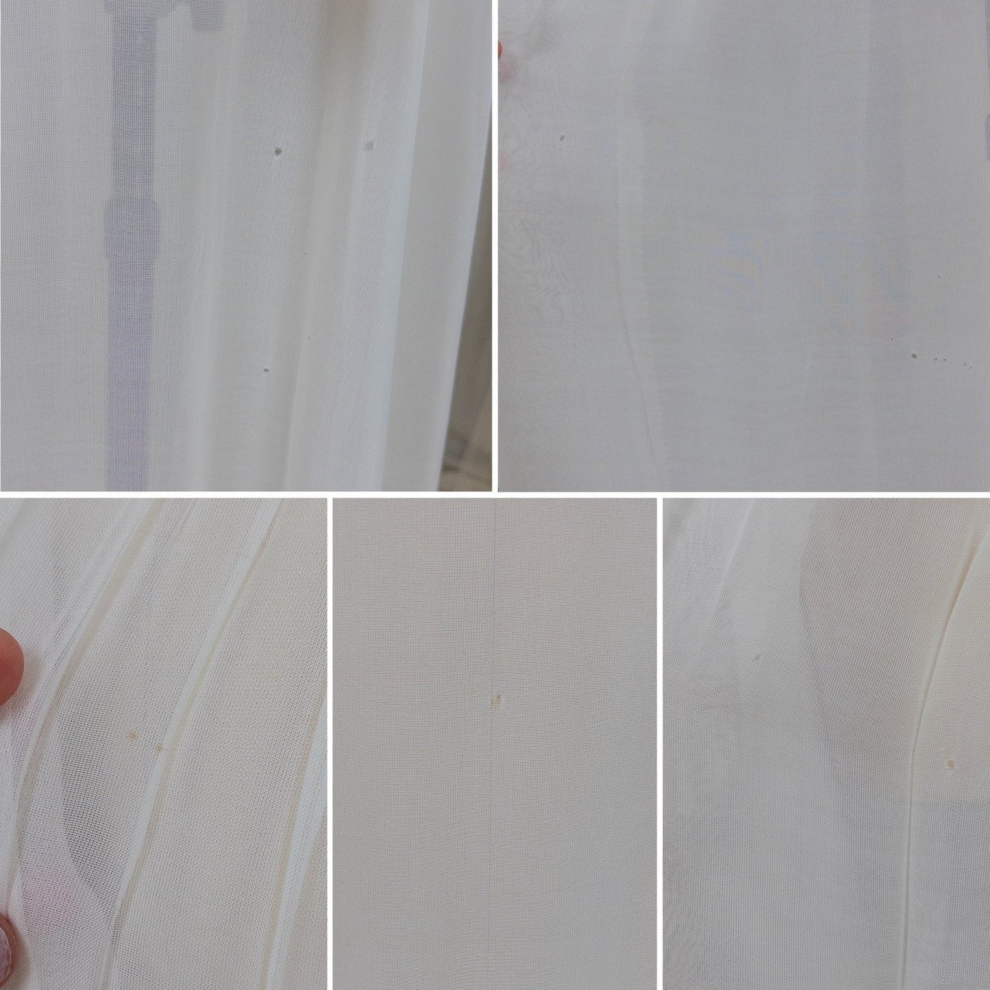 Vintage 1940's Dressing Gown Robe - Sheer White Rayon Chiffon with Satin Embroidery | Medium - Daggers & Dames