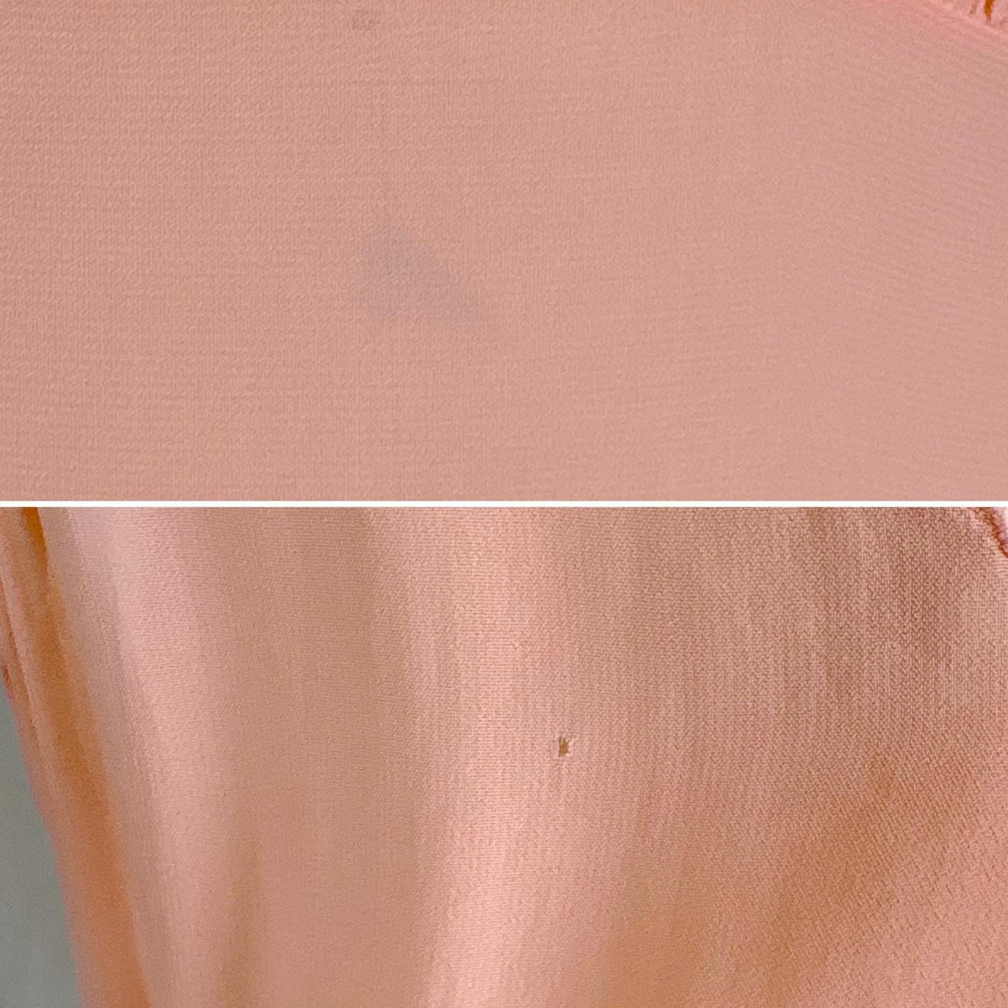 Vintage 1940's Sheer Coral Pink Rayon Chiffon Nightgown - From Hungary, Size S, M, LG - Daggers & Dames