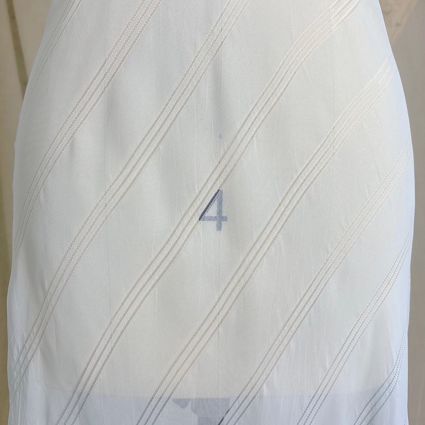 Vintage 1940's Sheer Sky Blue Rayon Chiffon Nightgown with Ladder Stitch Pattern, size S, M - Daggers & Dames