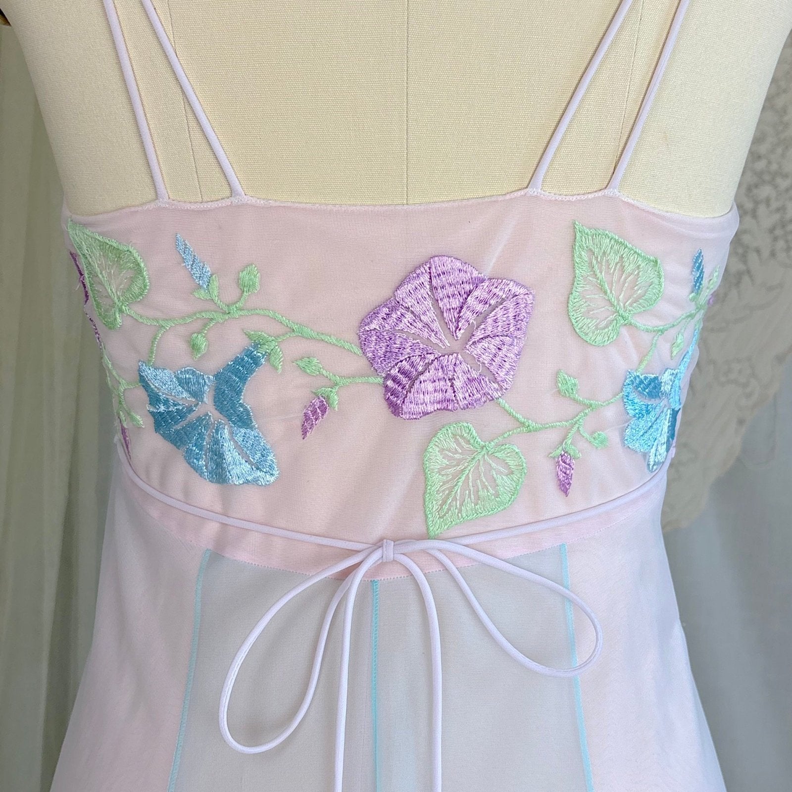 Vintage 1950's - 1960's Peignoir Set - Sheer Baby Blue & Lilac Purple Nylon Chiffon - by Vanity Fair - Daggers & Dames