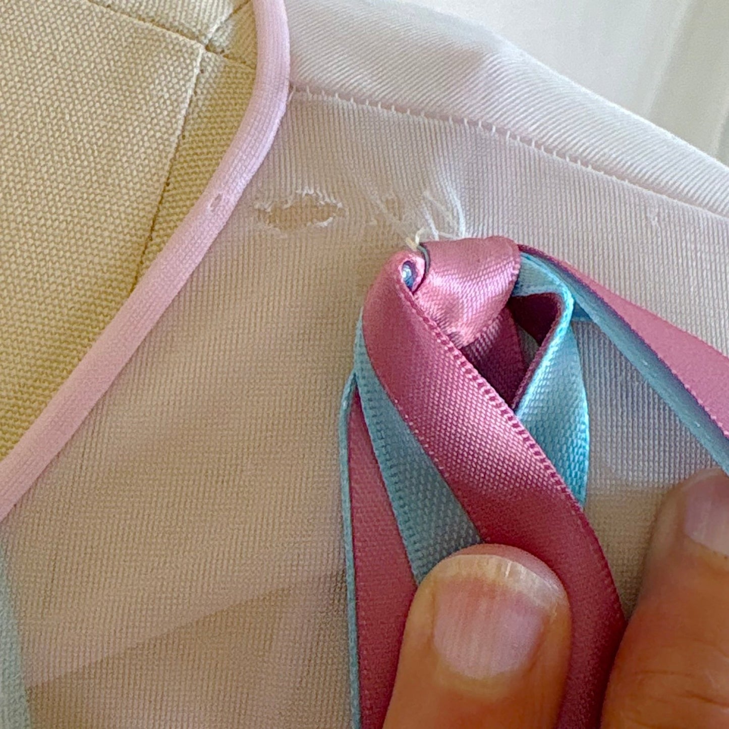 Vintage 1950's - 1960's Peignoir Set - Sheer Baby Blue & Lilac Purple Nylon Chiffon - by Vanity Fair - Daggers & Dames