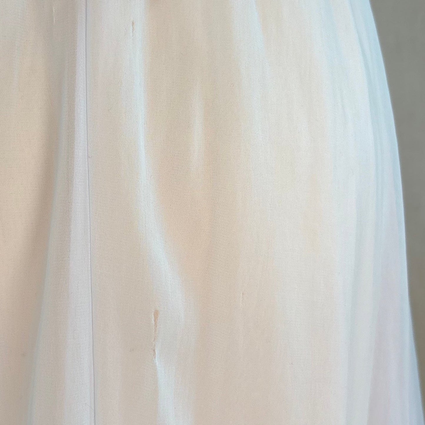 Vintage 1950's - 1960's Peignoir Set - Sheer Sky Blue & Baby Pink Nylon Chiffon with Diamond Shirring - by Carter's - Daggers & Dames