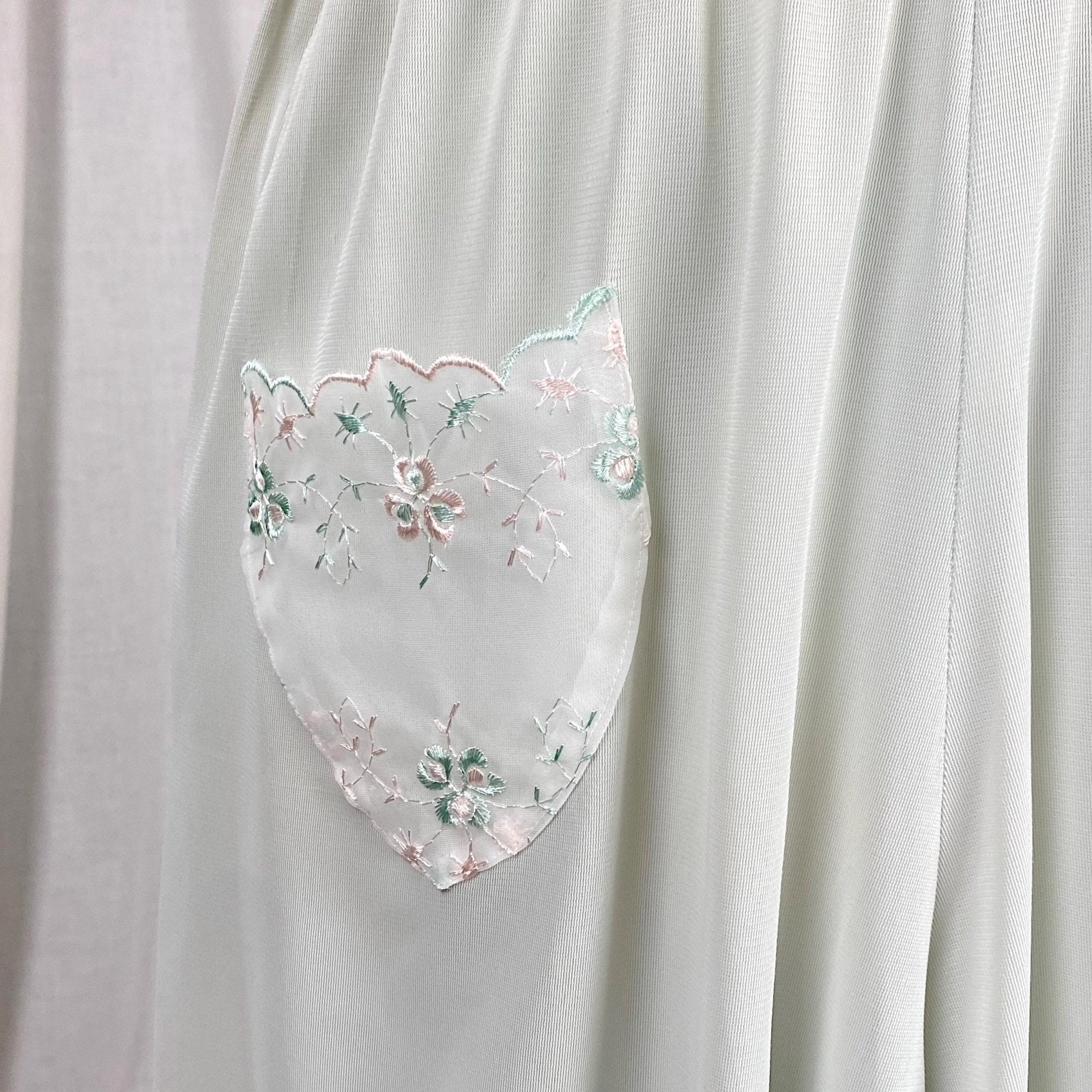 Vintage 1950's Crop Top & Bloomers Pajama Set | Pale Aqua Blue Nylon with Sheer White Chiffon Trim | Size XS, S | Mojud - Never Worn - Daggers & Dames