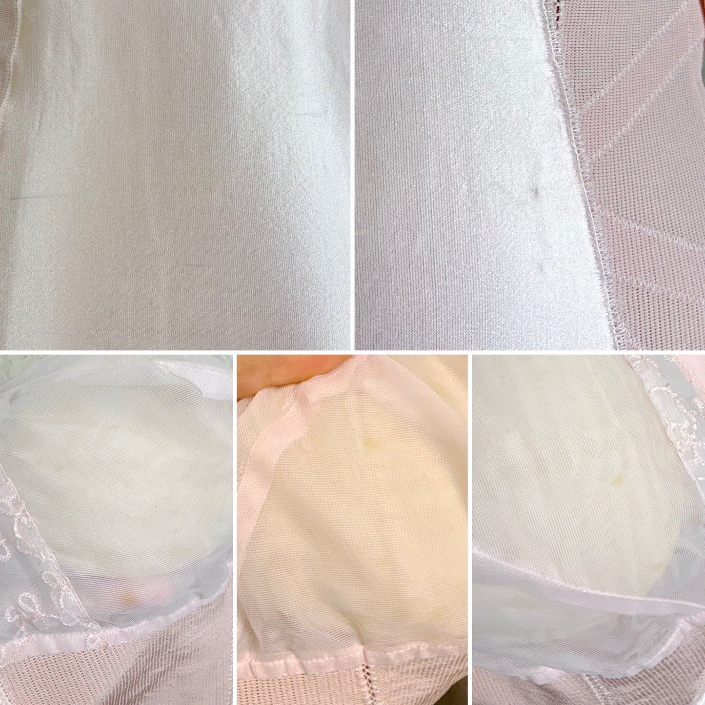 Vintage 1950's Rose Pink Rayon Satin All - in - One Girdle - By Promise by Poirette, size S, M - Daggers & Dames