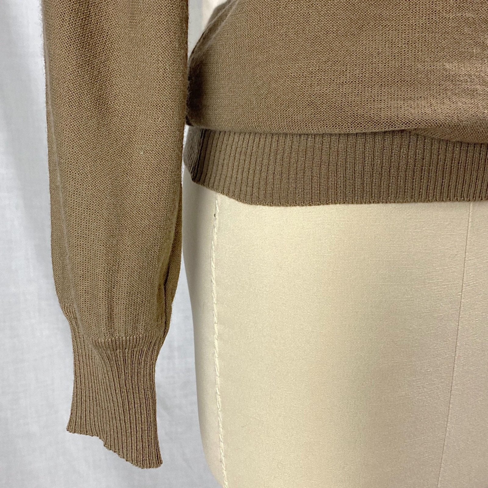 Vintage 1960's - 1970's SAINT LAURENT Turtleneck Sweater | Soft Mocha Silk & Wool Blend | Size XS, S, M | Saint Laurent Rive Gauche - Daggers & Dames
