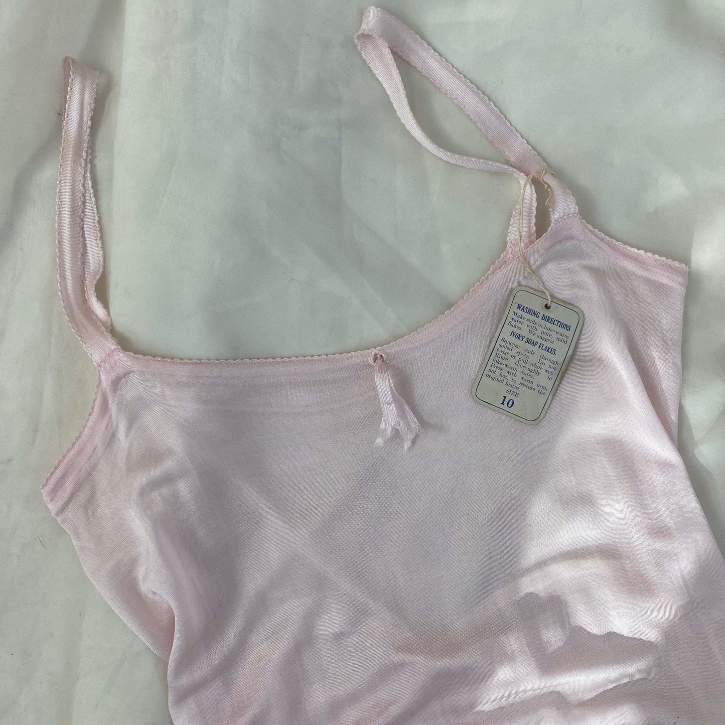 Antique 1920's Camiknicker | Pale Pink Silk Knit with Button Drop-Seat | Size 30-34 Bust, XXS, XS - Daggers & Dames