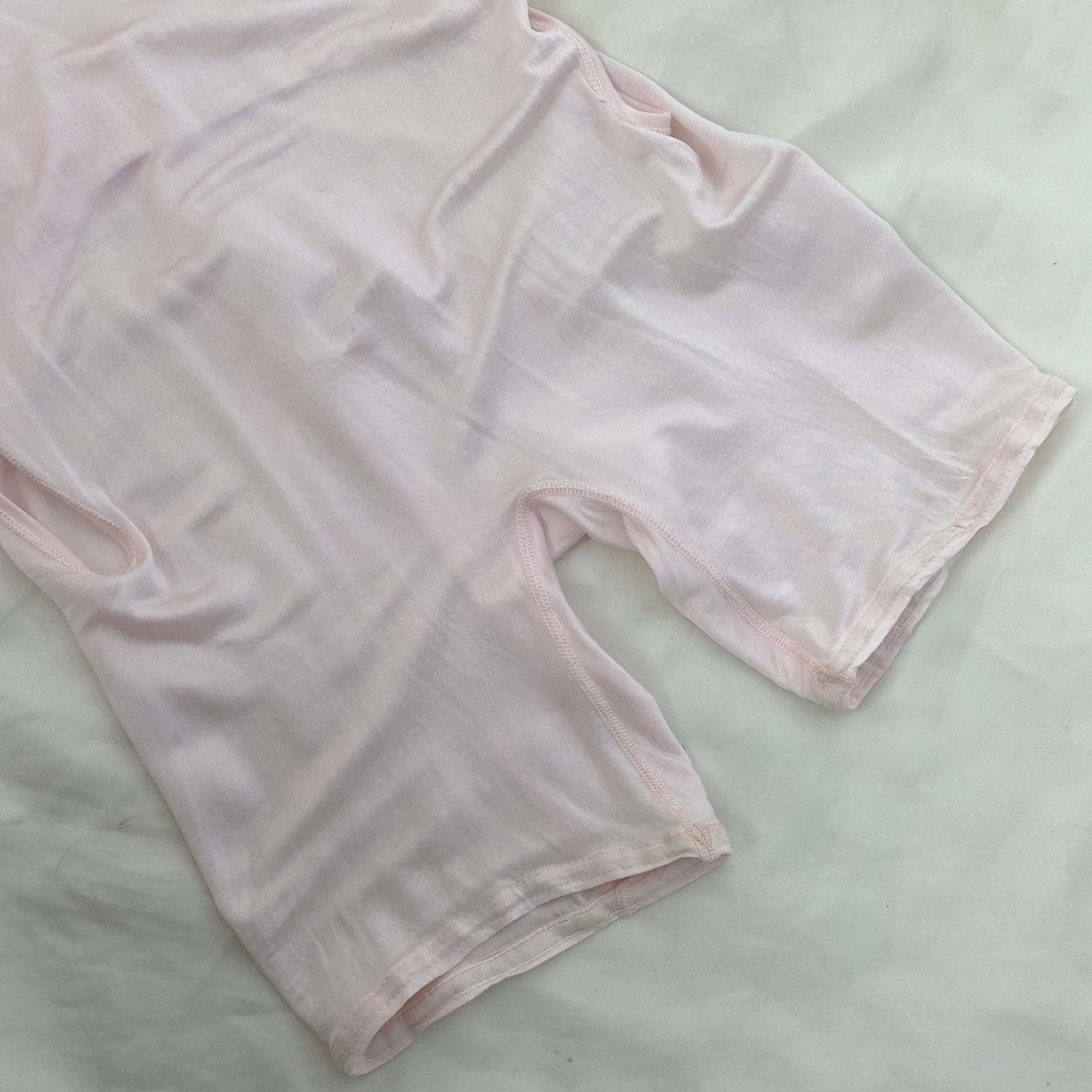 Antique 1920's Camiknicker | Pale Pink Silk Knit with Button Drop-Seat | Size 30-34 Bust, XXS, XS - Daggers & Dames