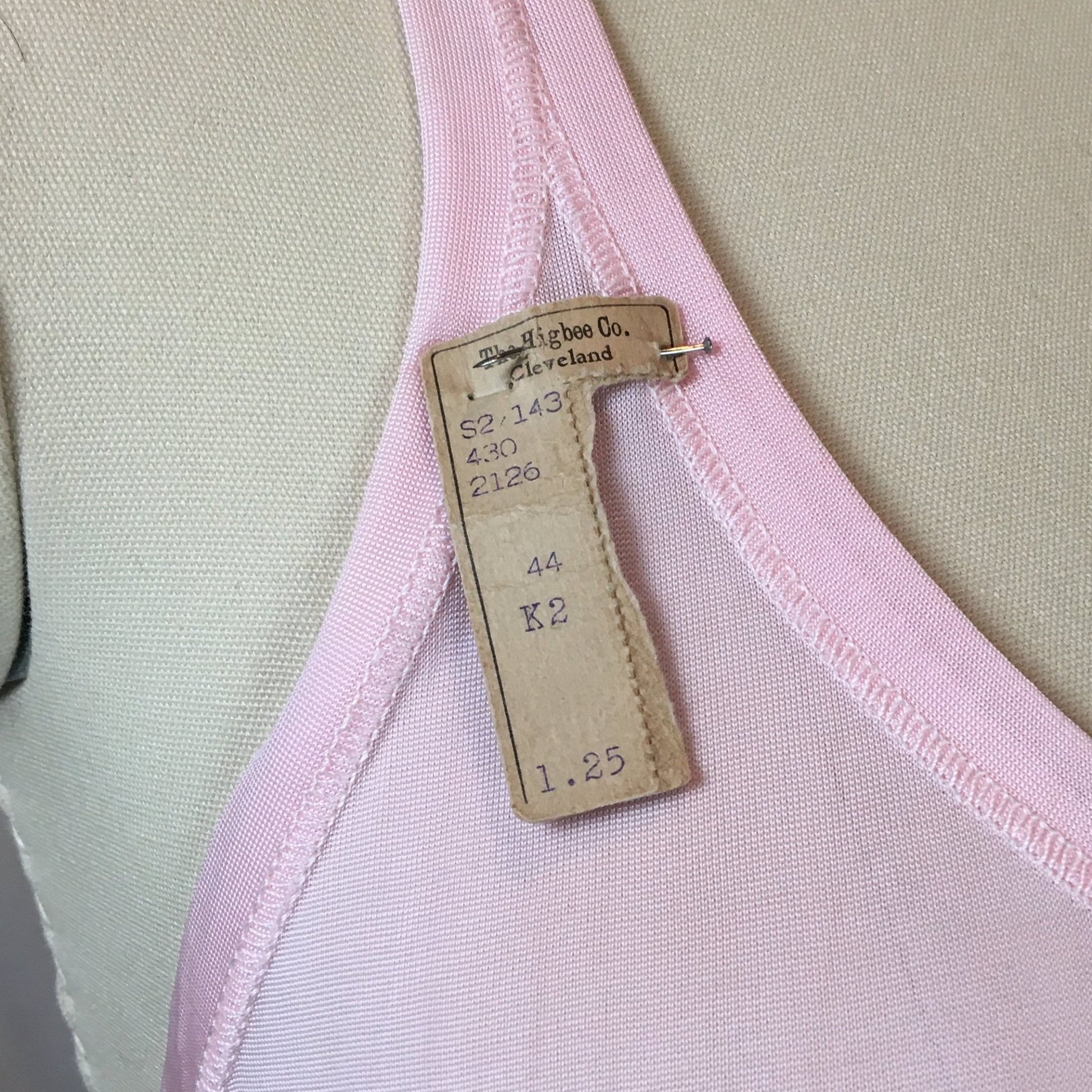 Vintage 1920's Chemise 1 | Size SM, MED | Bubblegum Pink Rayon Knit | The Globe -New with Tags - Daggers & Dames