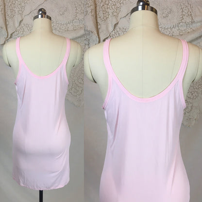 Vintage 1920's Chemise 1 | Size SM, MED | Bubblegum Pink Rayon Knit | The Globe -New with Tags - Daggers & Dames