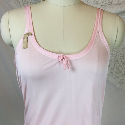 Vintage 1920's Chemise 1 | Size SM, MED | Bubblegum Pink Rayon Knit | The Globe -New with Tags - Daggers & Dames