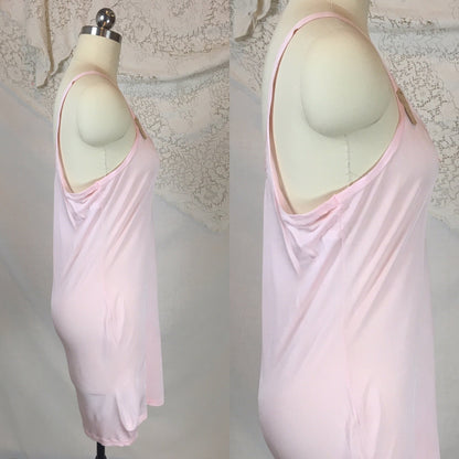 Vintage 1920's Chemise 2 | Size SM, MED | Bubblegum Pink Rayon Knit | The Globe -New with Tags - Daggers & Dames