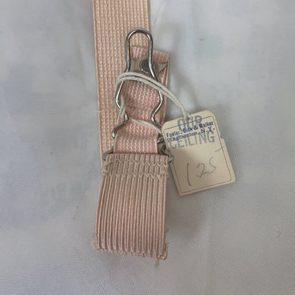 Vintage 1920's Garter Belt | Peach Cotton with Pintuck Stitching & Corset Lacing | Anticipation by Lewelly - New with Tags | Size LG, XL - Daggers & Dames