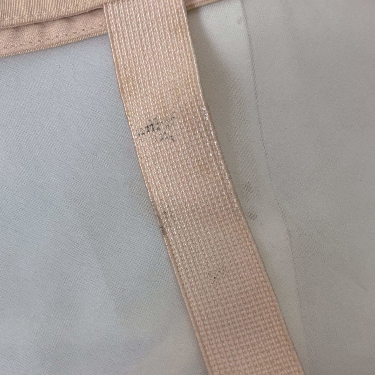 Vintage 1920's Garter Belt | Peach Cotton with Pintuck Stitching & Corset Lacing | Anticipation by Lewelly - New with Tags | Size LG, XL - Daggers & Dames
