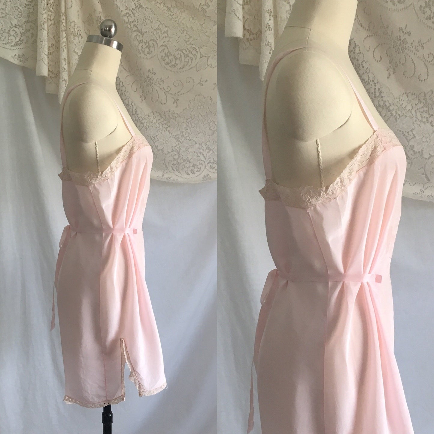 Vintage 1920's Pink Crepe Step-In Chemise -Never Worn - Daggers & Dames