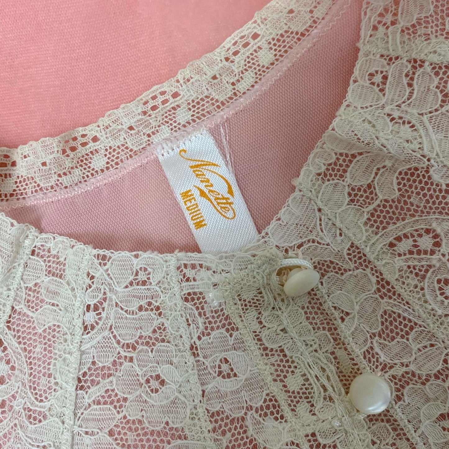 Vintage 1930's Bed Jacket | Princess Pink Silk Velvet with Bell Sleeves & Ivory Cotton Lace | Size XS, S, M | Nanette -Never Worn - Daggers & Dames