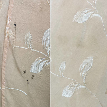 Vintage 1930's Nightgown | Hand Stitched Rose Gold Pink Silk with Floral Satin Damask & Embroidery | Size XS, S, M - Daggers & Dames