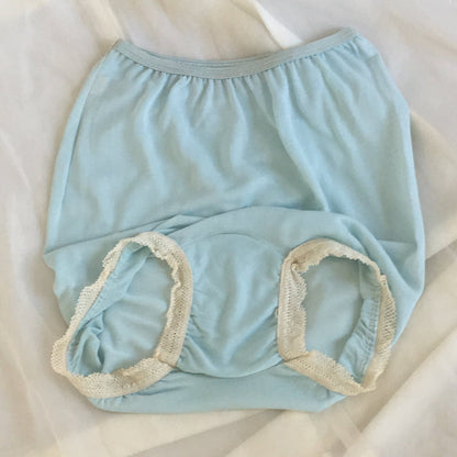 Vintage 1940's Blue High Waist Rayon Panties -Never Worn - Daggers & Dames