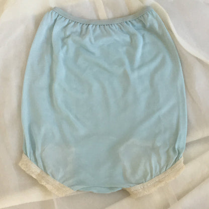 Vintage 1940's Blue High Waist Rayon Panties -Never Worn - Daggers & Dames
