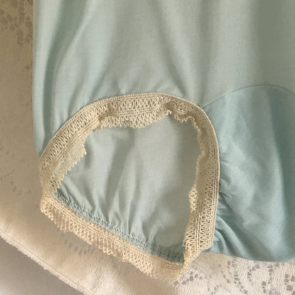 Vintage 1940's Blue High Waist Rayon Panties -Never Worn - Daggers & Dames