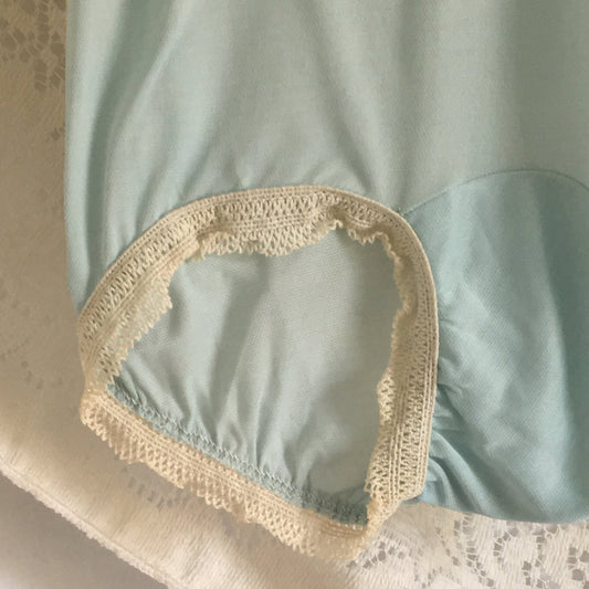 Vintage 1940's Blue High Waist Rayon Panties -Never Worn - Daggers & Dames