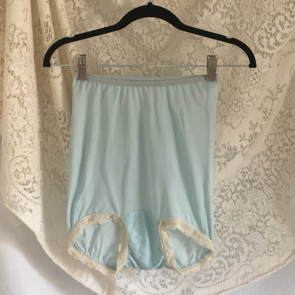 Vintage 1940's Blue High Waist Rayon Panties -Never Worn - Daggers & Dames