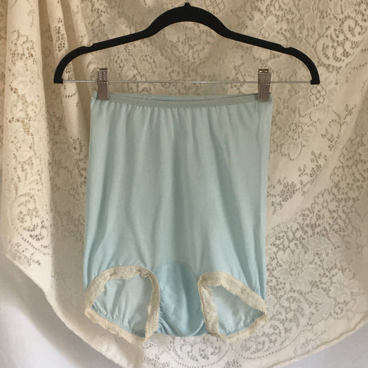 Vintage 1940's Blue High Waist Rayon Panties -Never Worn - Daggers & Dames