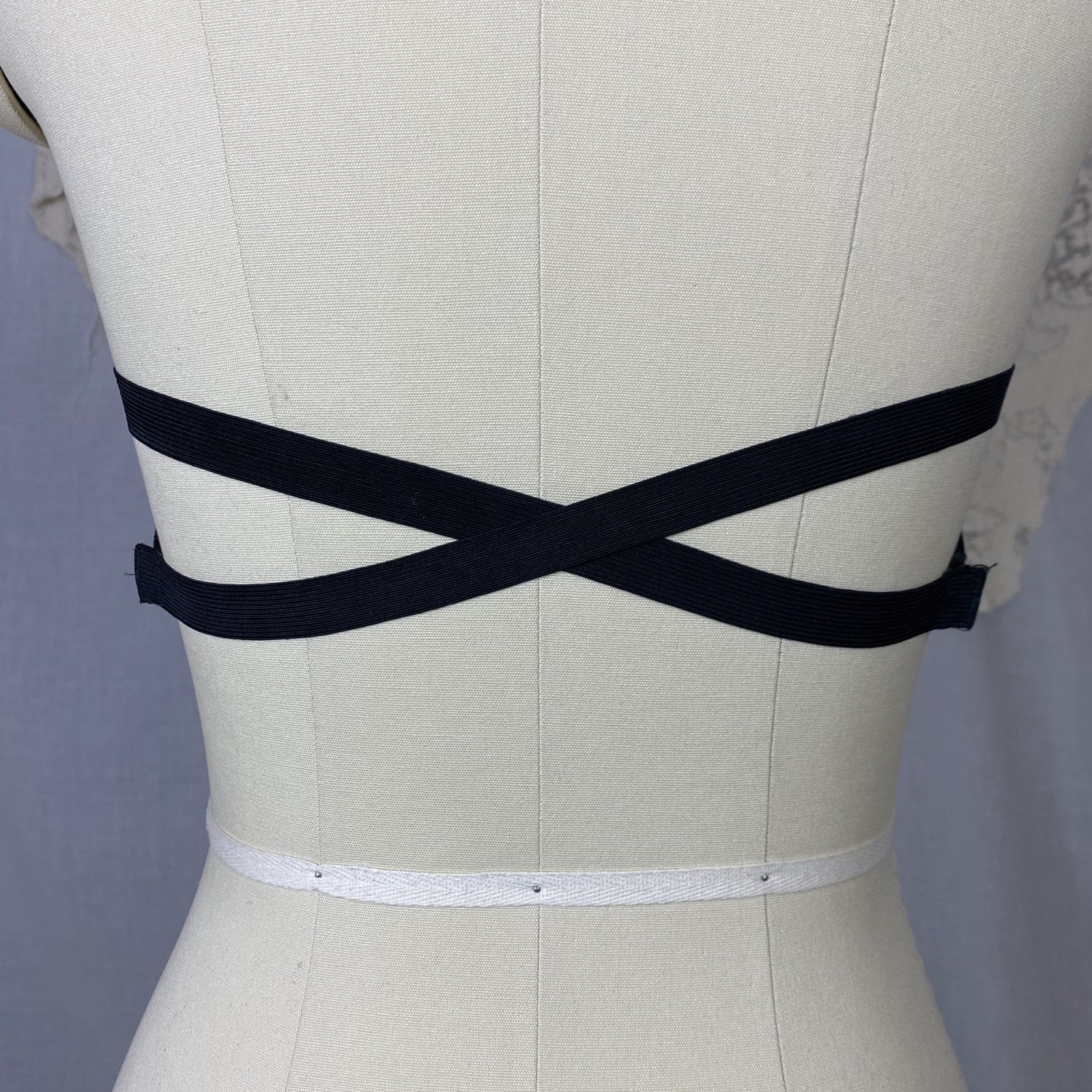 Vintage 1940's Bra | Black Silk with Overwire & Double Strap Back | Size 32 C, 34 B, 36 A - Daggers & Dames