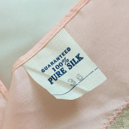 Vintage 1940's Bra & Tap Pants -New in Box | Light Pink Pure Silk with Ecru Lace | New Old Stock | Flapper Lingerie Set | Size M, LG - Daggers & Dames