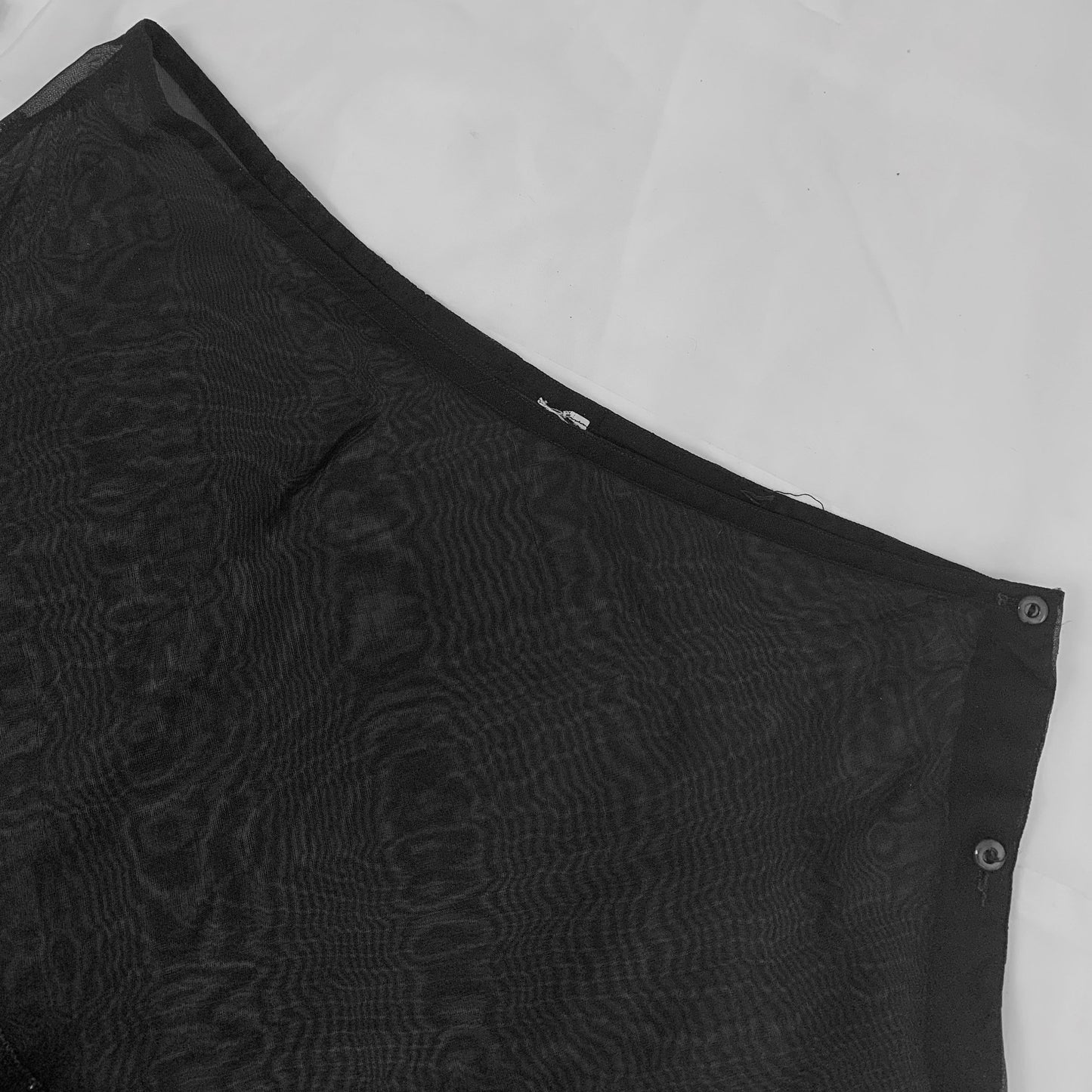 Vintage 1940's Bralette & Tap Pant Set | Sheer Black Rayon Chiffon with Lace | Size S, M - Daggers & Dames