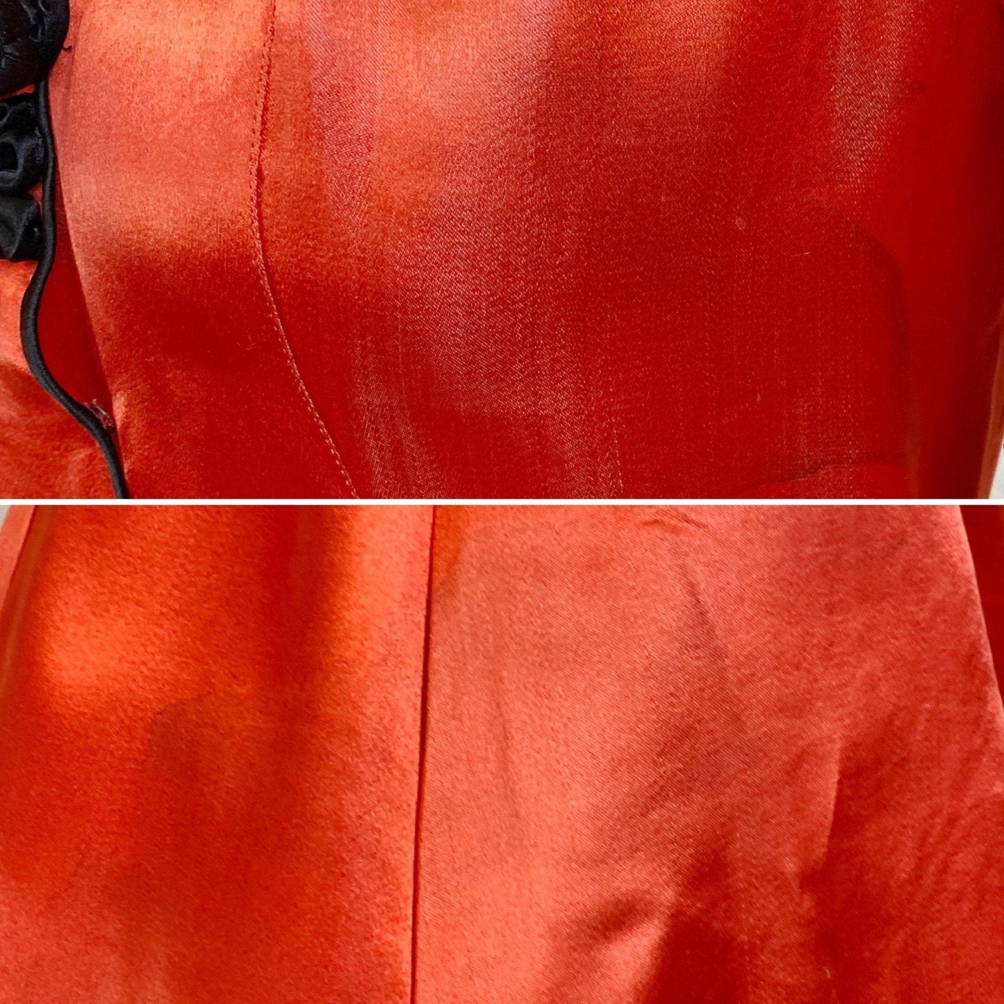 Vintage 1940's Lounge Set | Bright Red Silk with Frog Buttons & Fringe Sash Tie | Size XS, S | Made in China - Daggers & Dames