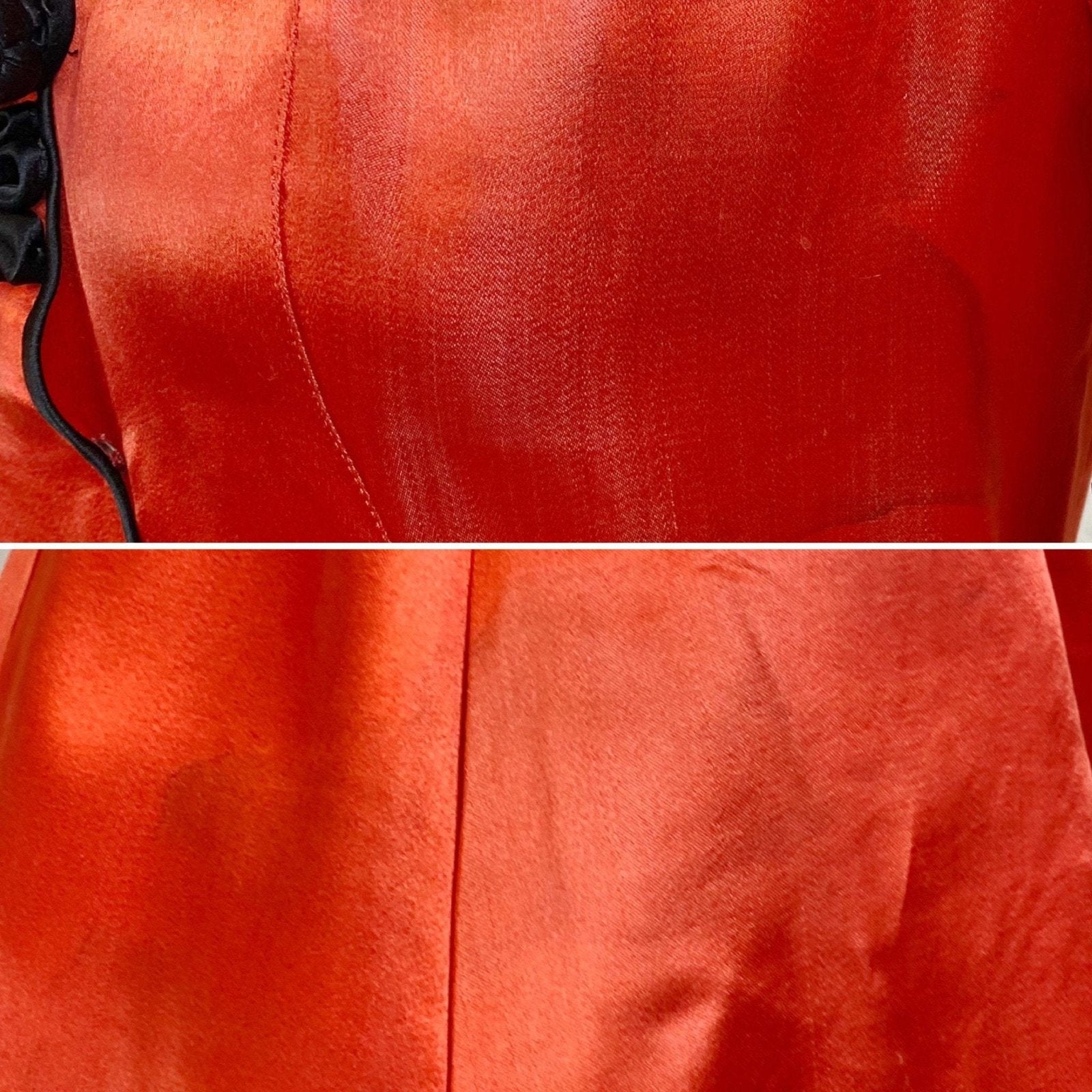 Vintage 1940's Lounge Set | Bright Red Silk with Frog Buttons & Fringe Sash Tie | Size XS, S | Made in China - Daggers & Dames