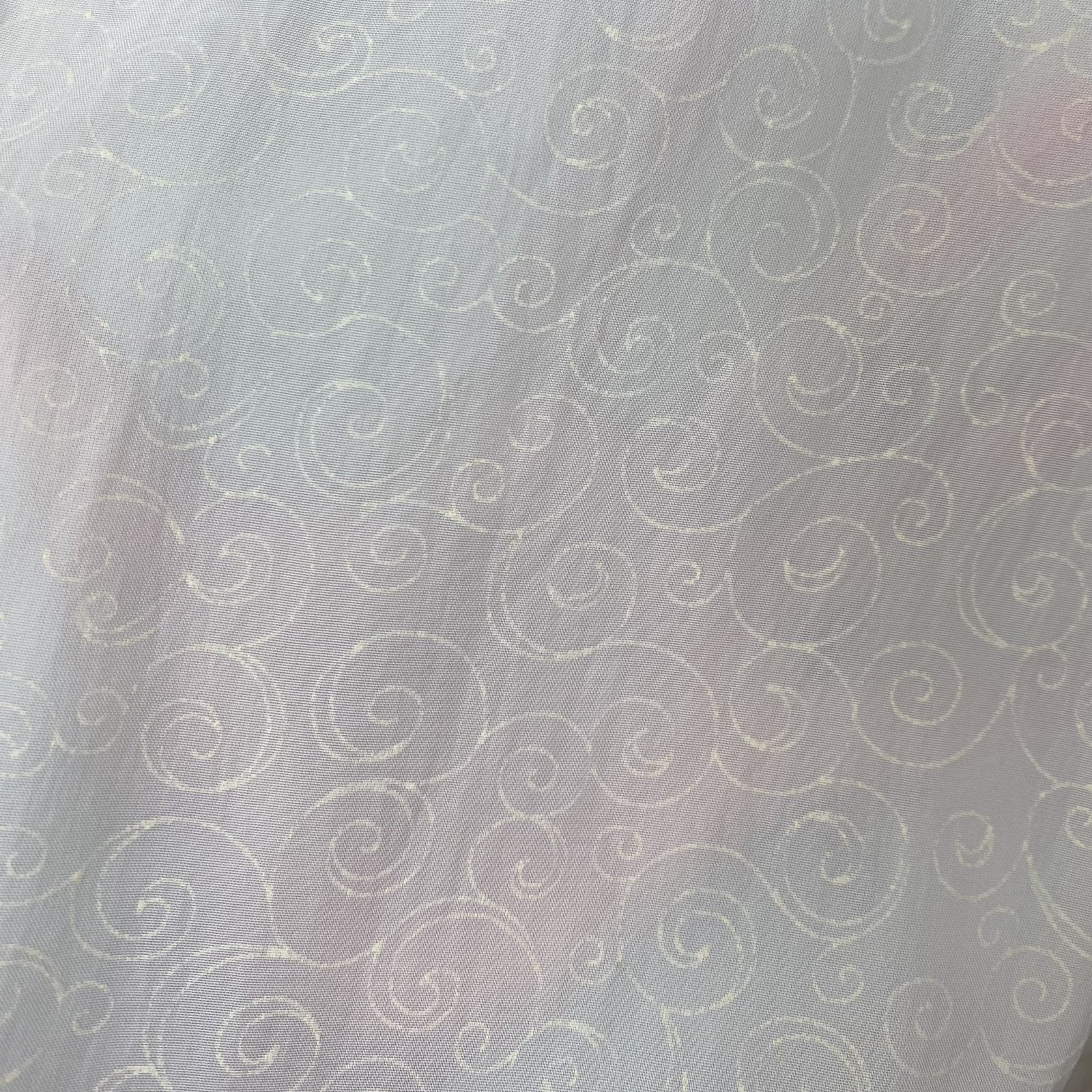 Vintage 1940's Maxi Dress | Semi-Sheer Cream Organza with Swirl Pattern & Rhinestones | Size M, LG - Daggers & Dames