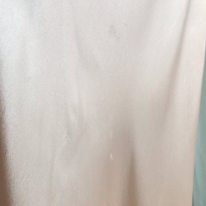 Vintage 1940's Nightgown | Blush Pink Rayon Satin with Nude Lace & Bias Cut | Size S - Daggers & Dames