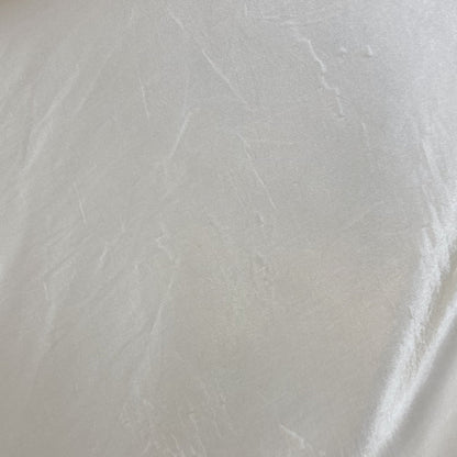 Vintage 1940's Nightgown | Pearly White Rayon Satin with Light Nude Lace | Size XS, S - Daggers & Dames