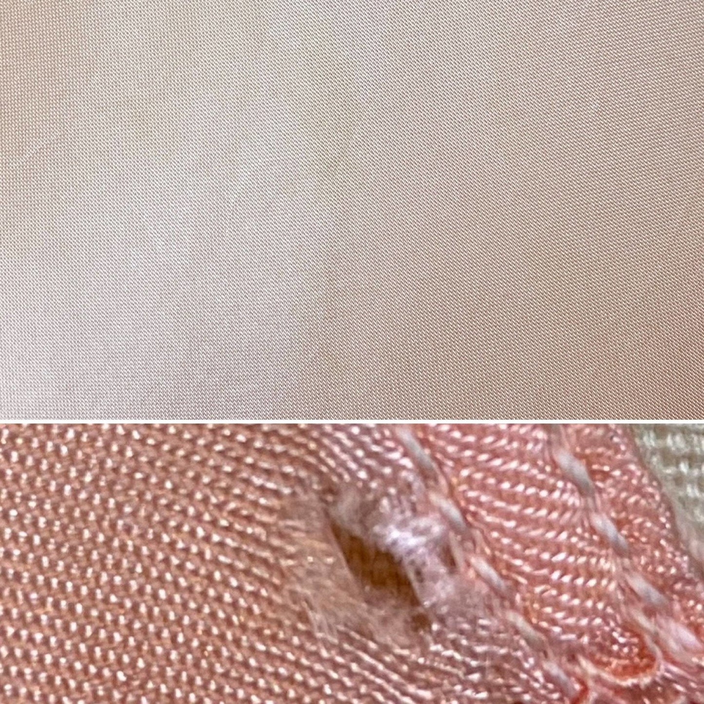 Vintage 1940's Nightgown | Rose Gold Pink Rayon Satin with Warm Nude Tambour Lace | Size S, M | Never Worn - Daggers & Dames
