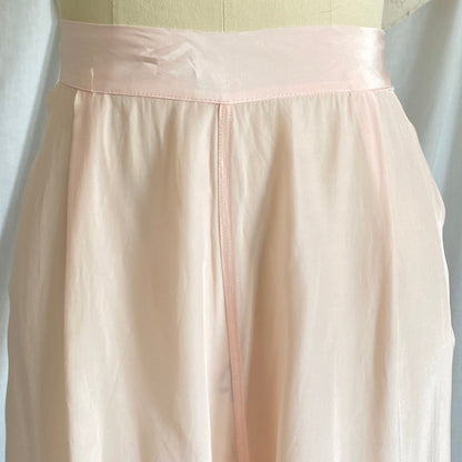 Vintage 1940's Pajama Set | Light Pastel Pink Rayon with Ivory Lace | Size M, LG | Miss Crinoline - Daggers & Dames