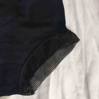 Vintage 1940's Panties | Black Rayon Mesh with Ladder Stitched Hems | Never Worn | Size XXS, XS - Daggers & Dames
