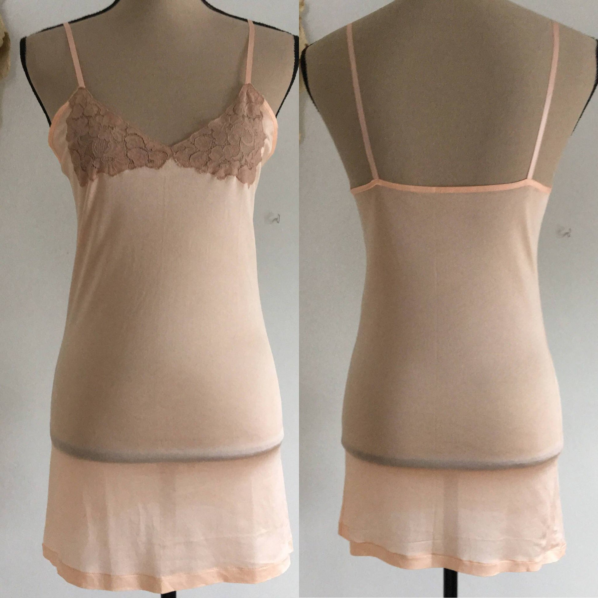 Vintage 1940’s Rayon Camisole by R.H. Macey’s - Daggers & Dames