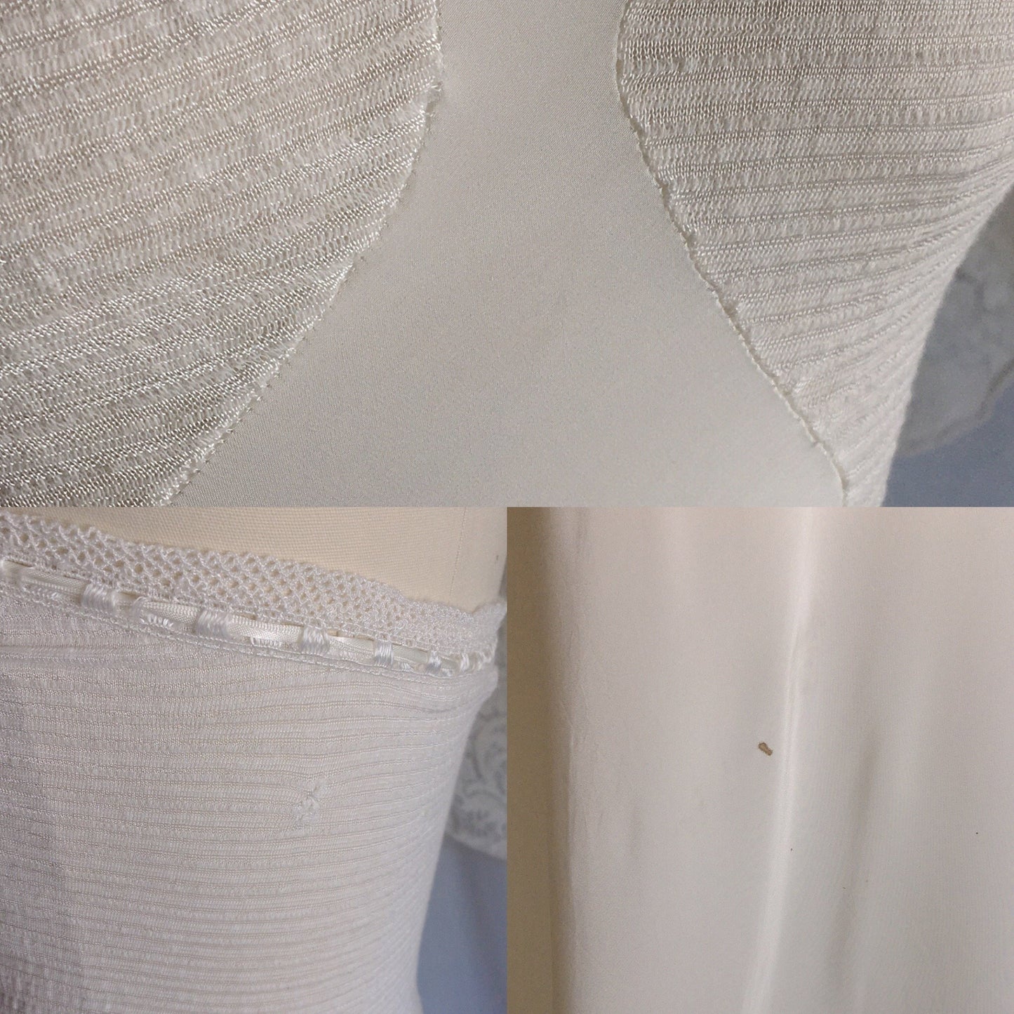 Vintage 1940's Slip | Ivory Rayon with Ribbon & Lace | Rare Year Rounder Slip by Mojud | Size S - Daggers & Dames