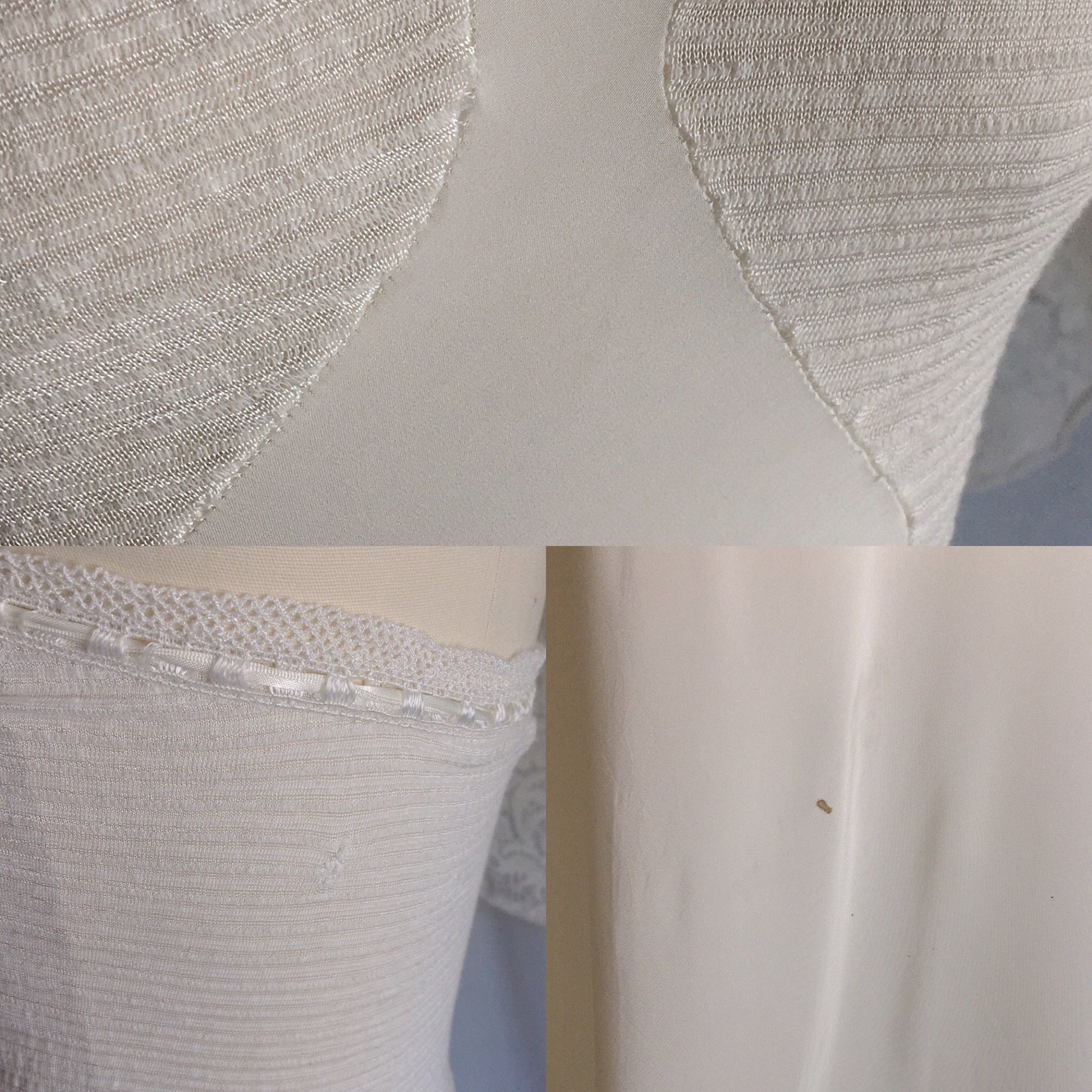 Vintage 1940's Slip | Ivory Rayon with Ribbon & Lace | Rare Year Rounder Slip by Mojud | Size S - Daggers & Dames