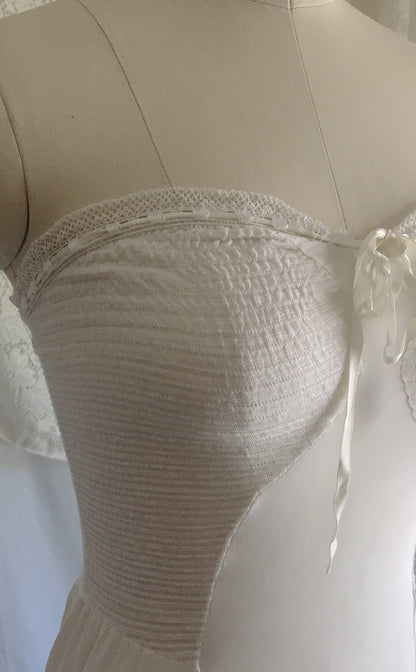 Vintage 1940's Slip | Ivory Rayon with Ribbon & Lace | Rare Year Rounder Slip by Mojud | Size S - Daggers & Dames