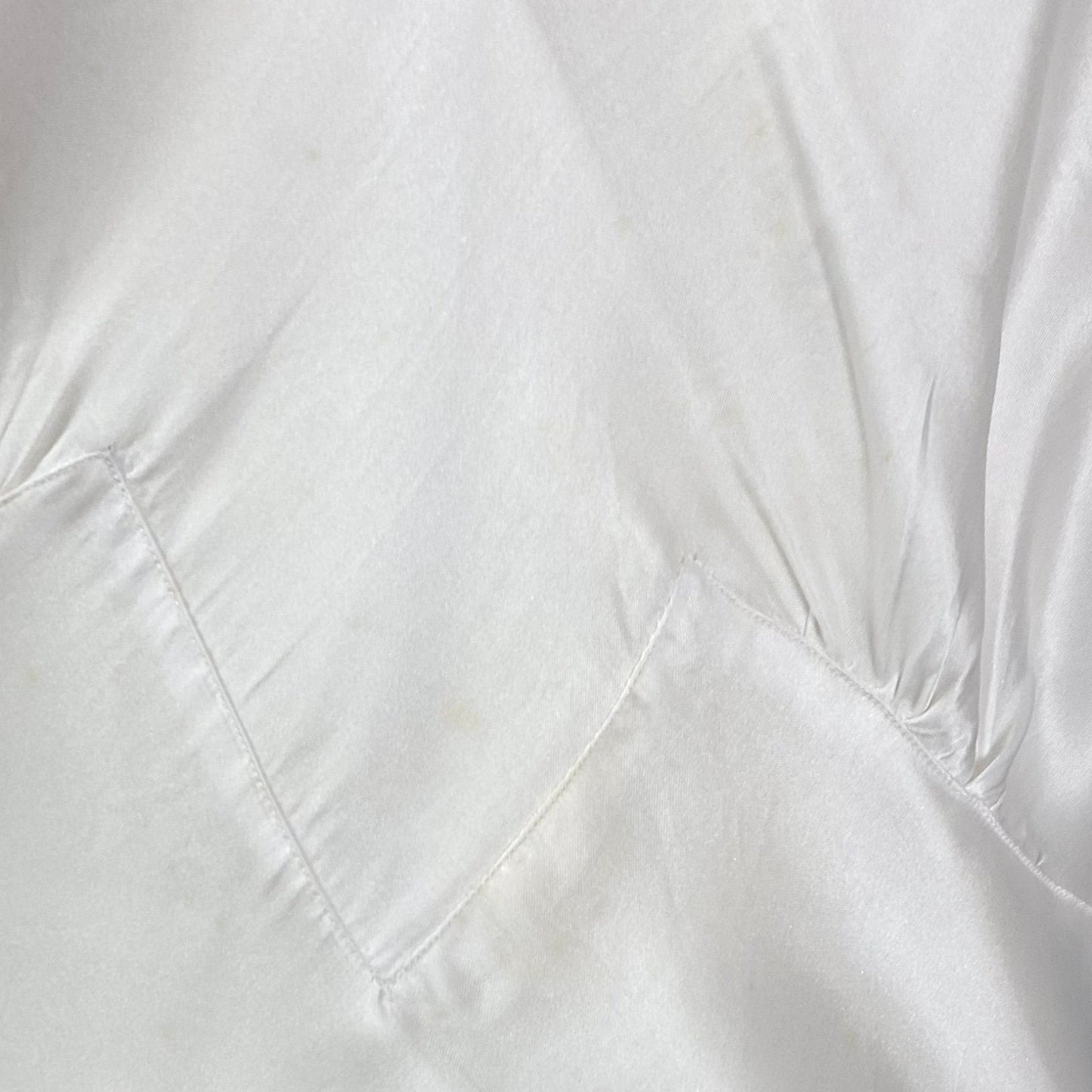 Vintage 1940's Slip | Pearly White Rayon Satin | Size S, M | Mary Barron -Never Worn - Daggers & Dames