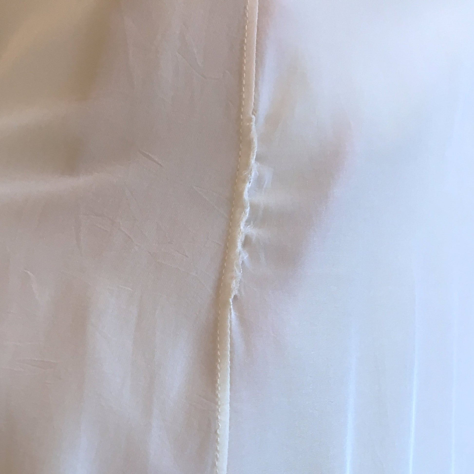 Vintage 1940's Slip | Sheer White Rayon with Tulle Inserts & Filigree Embroidery | Laros | Size XS - Daggers & Dames