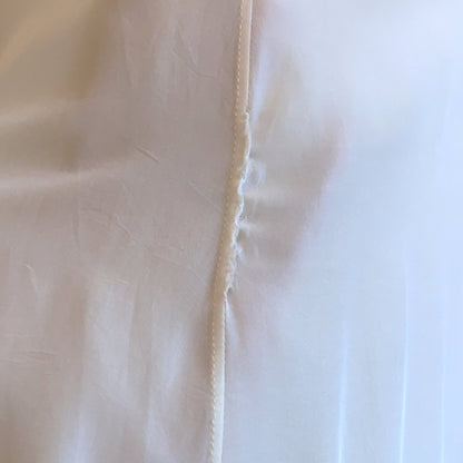 Vintage 1940's Slip | Sheer White Rayon with Tulle Inserts & Filigree Embroidery | Laros | Size XS - Daggers & Dames