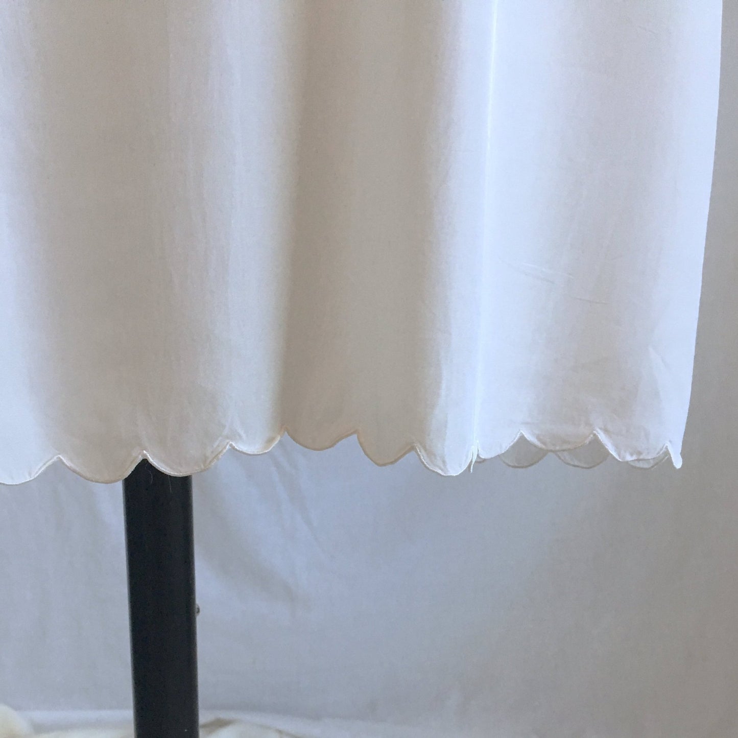 Vintage 1940's Slip | Sheer White Rayon with Tulle Inserts & Filigree Embroidery | Laros | Size XS - Daggers & Dames
