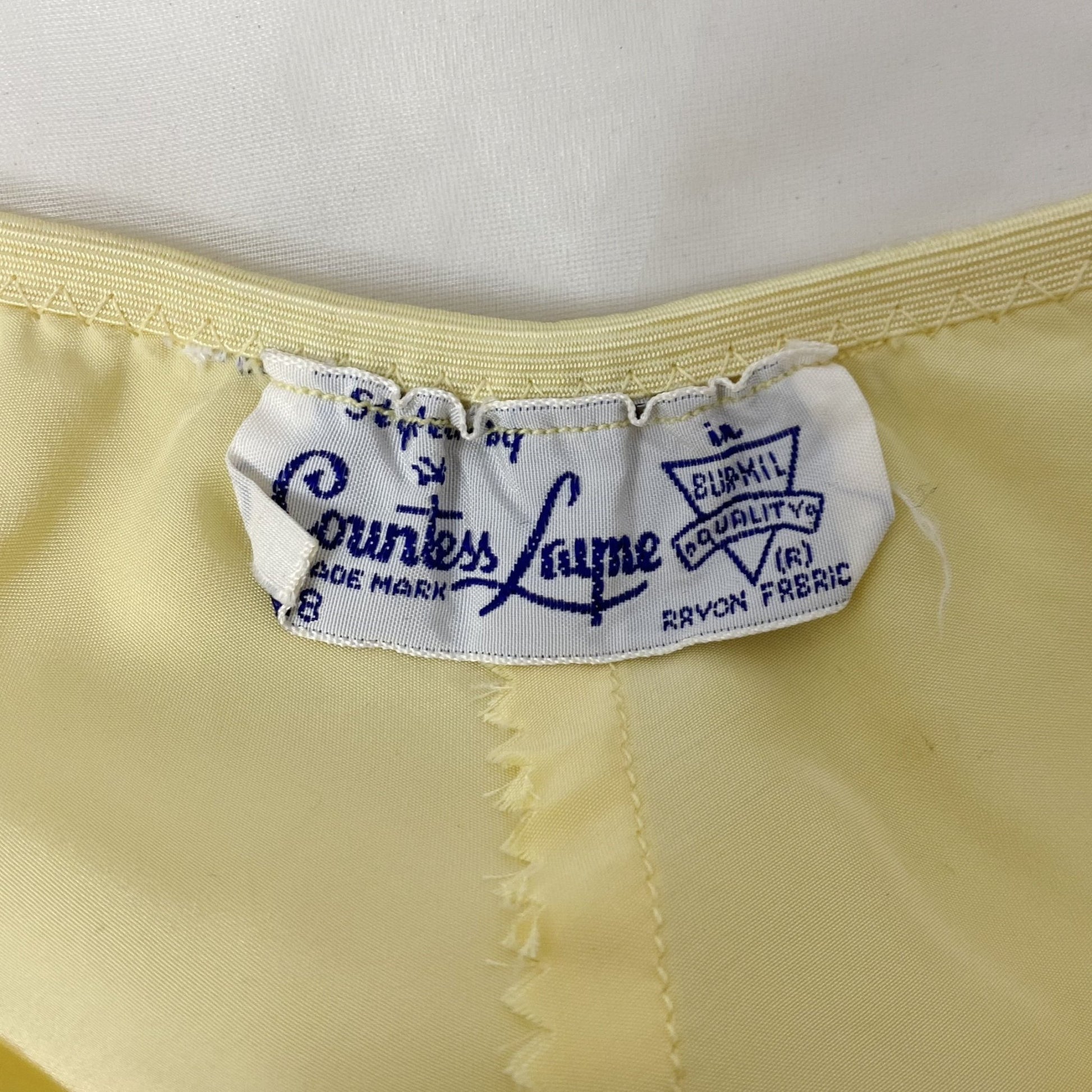Vintage 1940's Tap Pants | Rich Butter Yellow Rayon with Ivory Lace | Size S, M | Countess Lynn - Daggers & Dames