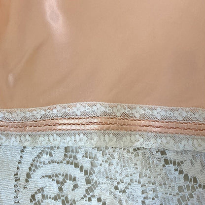 Vintage 1940's Tap Pants | Rosy Gold Pink with Ivory Lace | Size M, LG - Daggers & Dames
