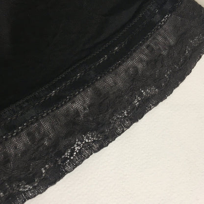 Vintage 1940's Tap Pants | Silky Black Rayon with Satin Ribbon and Lace | Carter's | Size M, LG - Daggers & Dames