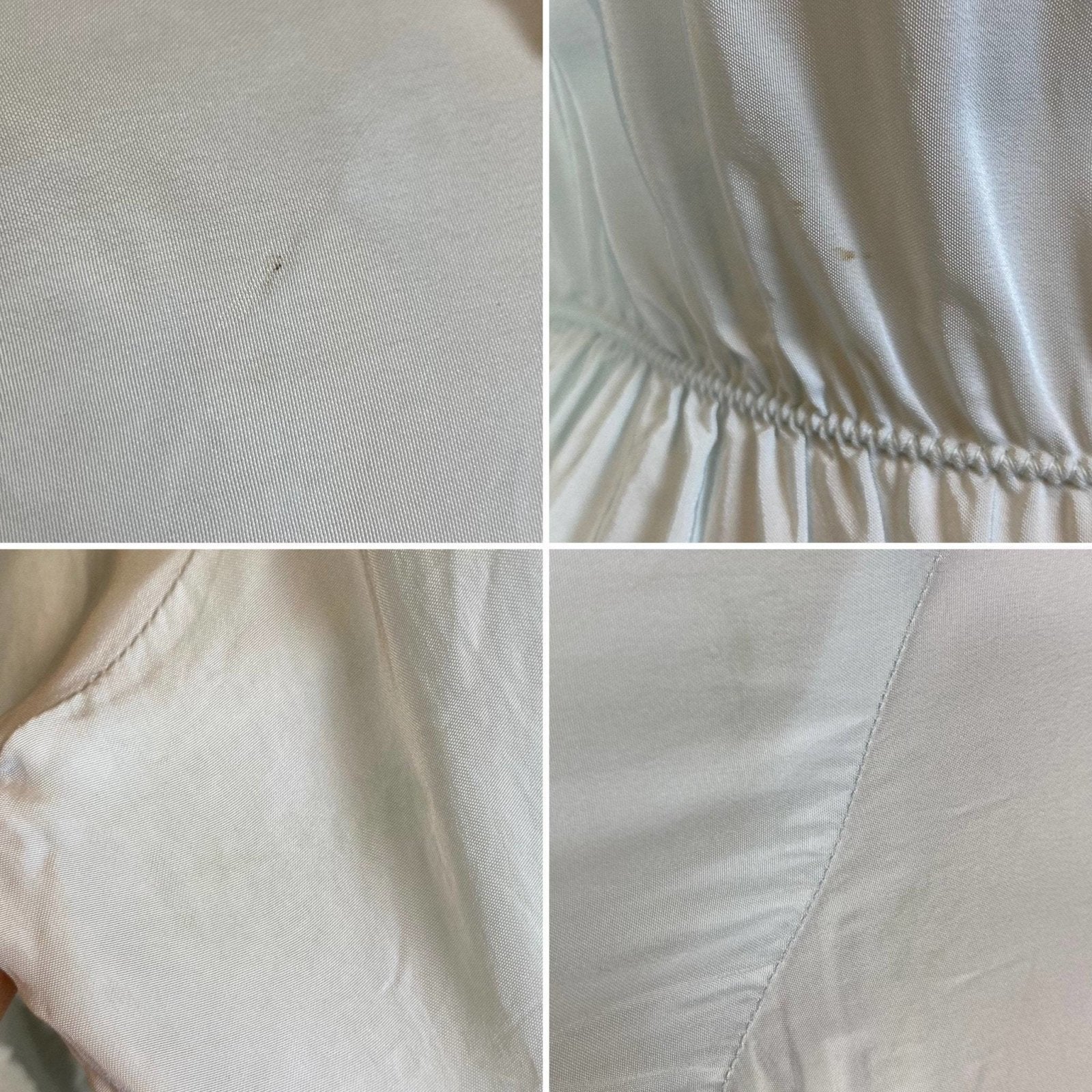 Vintage 1950's Bed Jacket | Pale Powder Blue Rayon with White Lace & Scalloped Hem | Size XS, S | Artemis - Daggers & Dames